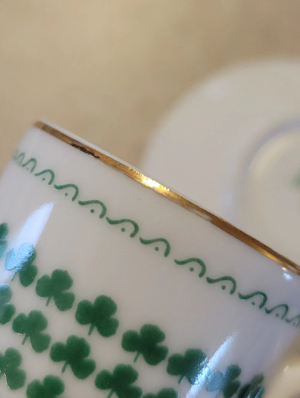 Vintage MCM Lagardo Tackett Schmid Irish Coffee Mug And Saucer Set